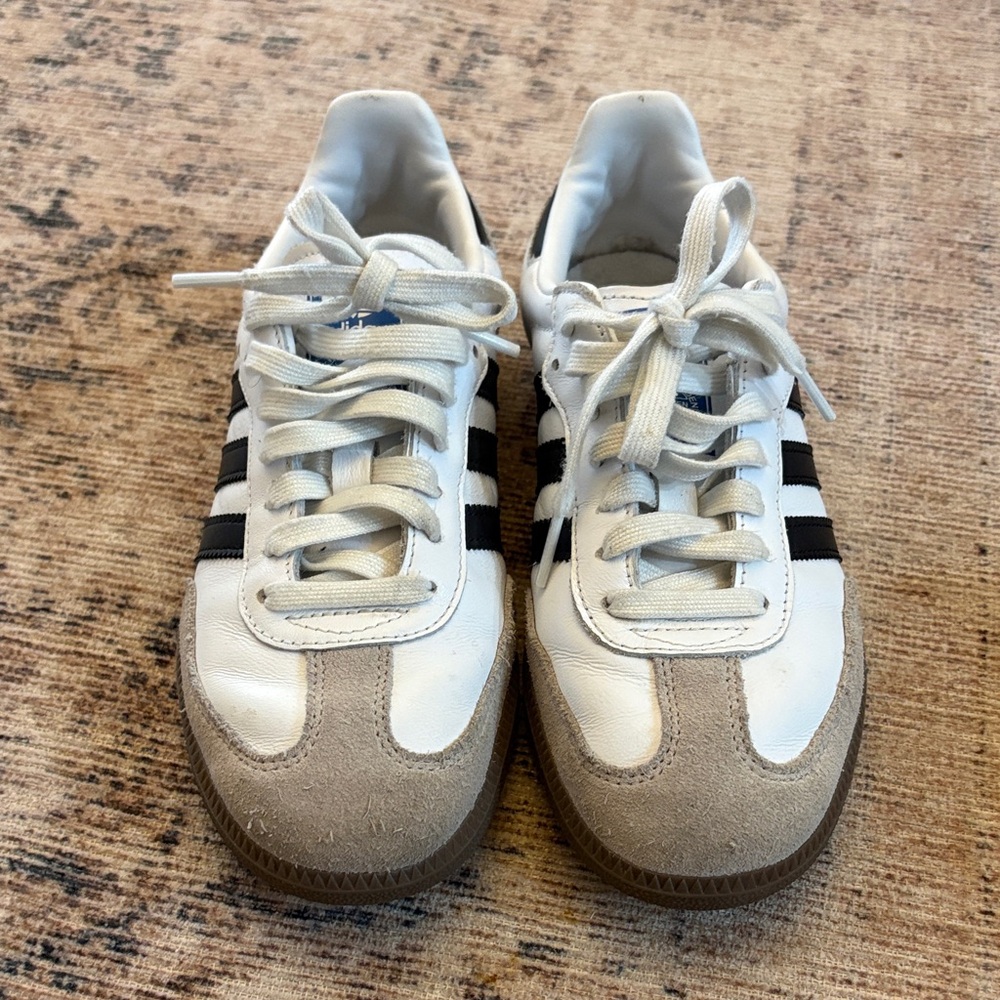 adidas White and Tan Sneakers